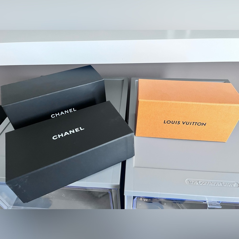 Chanel and Louis Vuitton Designer Boxes